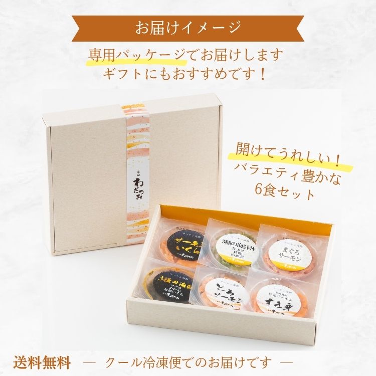 サーモン 海鮮丼の具 6食セット