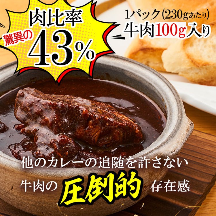 やりすぎビーフカレー 2人前 (230g×2パック) - 築地わだつみ
