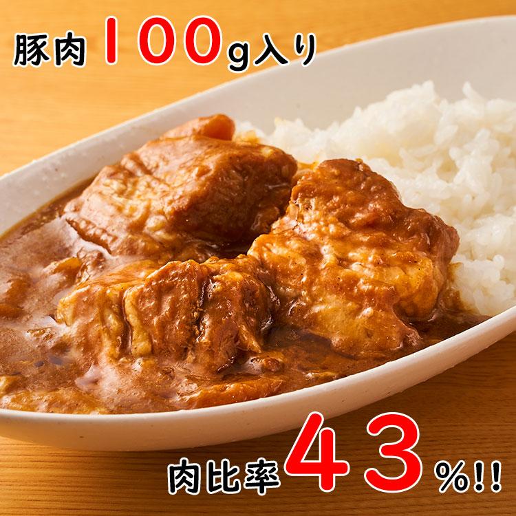 やりすぎポークカレー 2人前 230g×2パック(豚肉100g/1パック) - 築地わだつみ