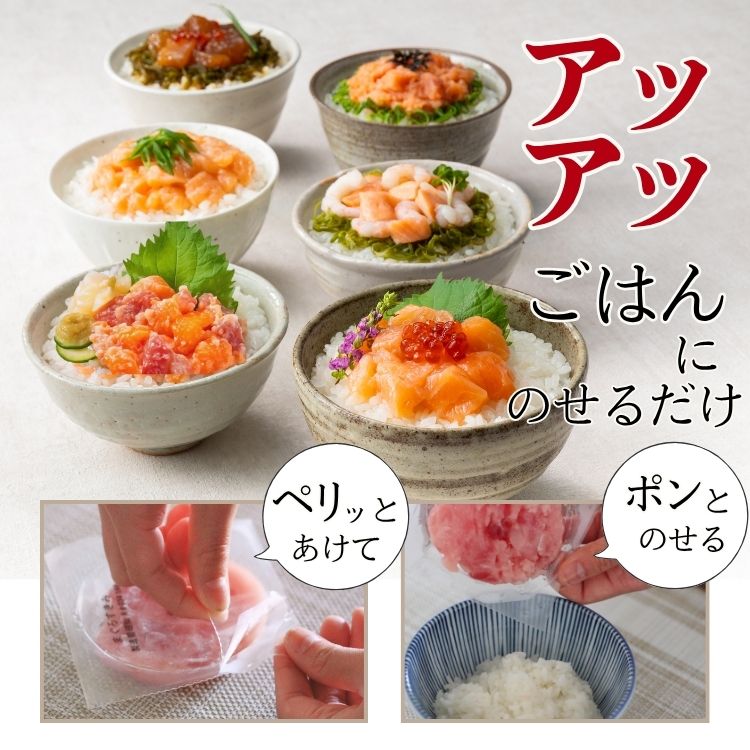 サーモン 海鮮丼の具 6食セット
